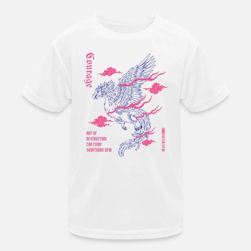Courage – Phönix der Wiedergeburt Kinder Funktions-T-Shirt