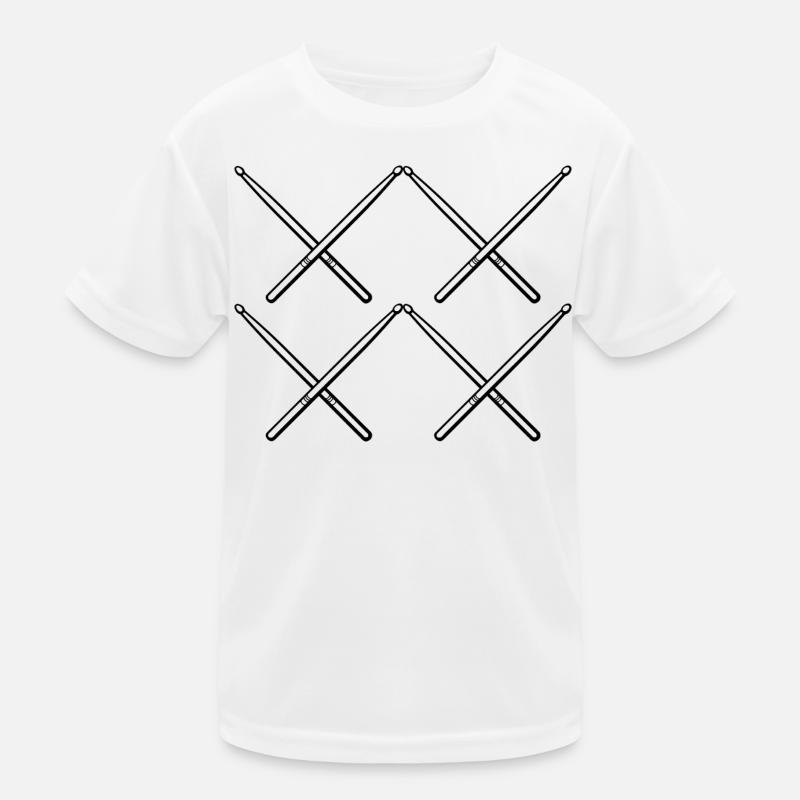Drummer Drumsticks Kids Functional T-Shirt
