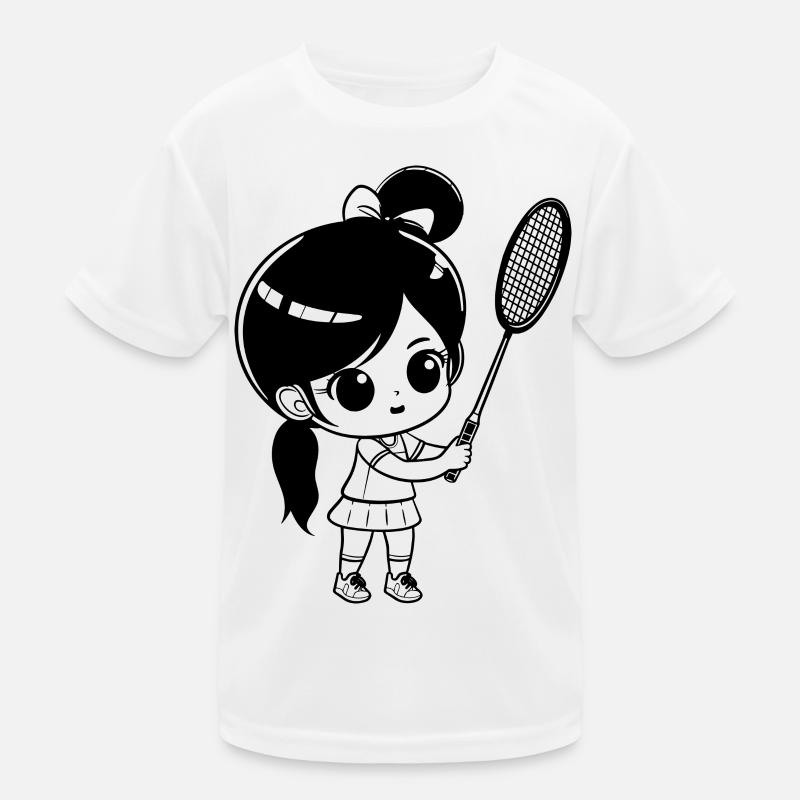 Badminton Mädchen Kinder Funktions-T-Shirt