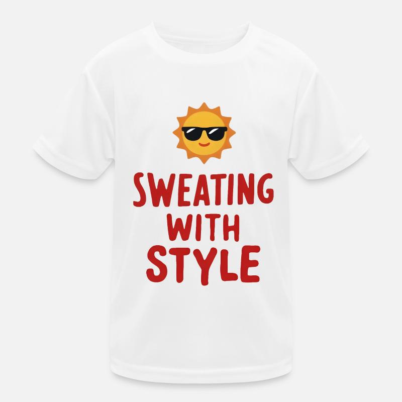 Sweating with Style Kinder Funktions-T-Shirt