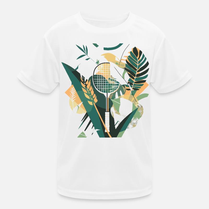 Raquette de badminton Artwork T-shirt sport Enfant