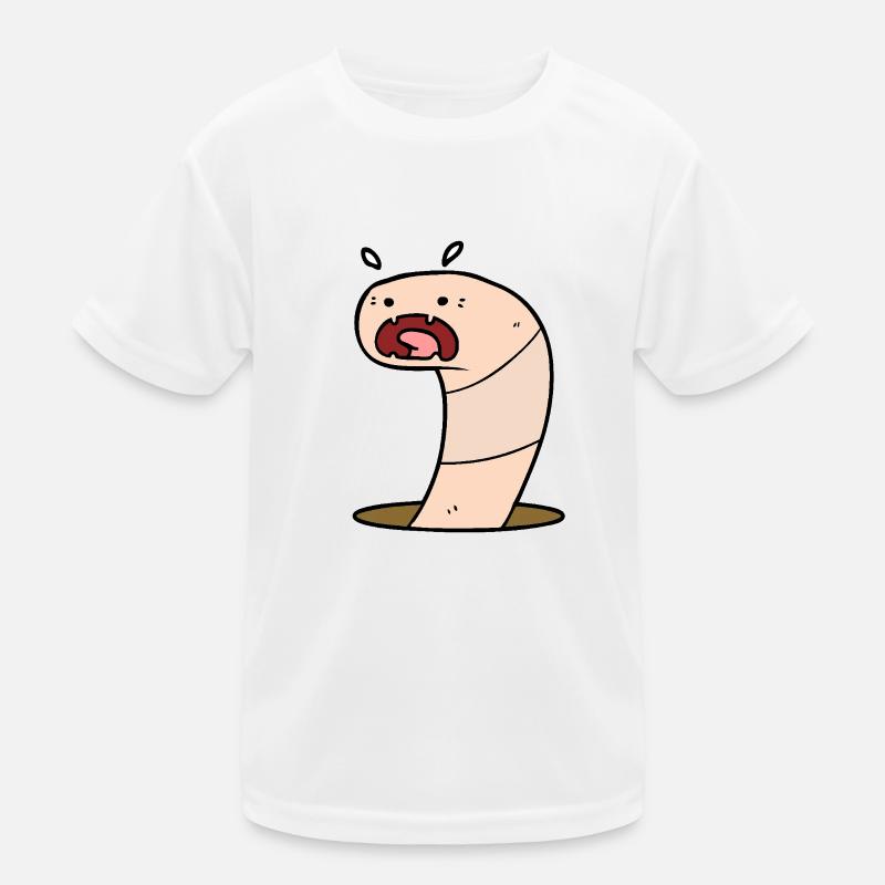 Beweglicher Wurm Kinder Funktions-T-Shirt