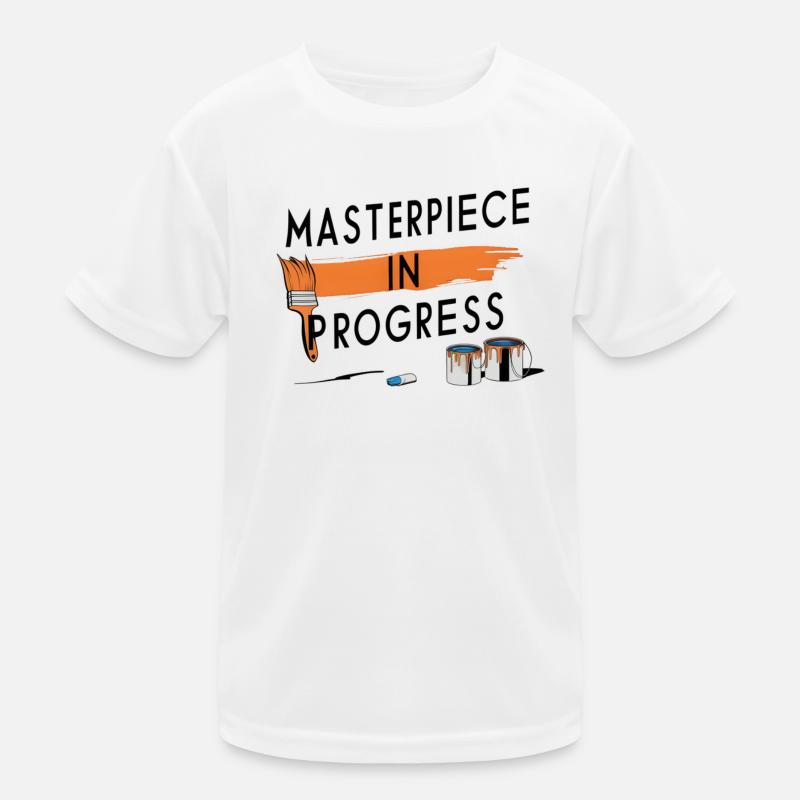 Masterpiece in Progress Kinder Funktions-T-Shirt