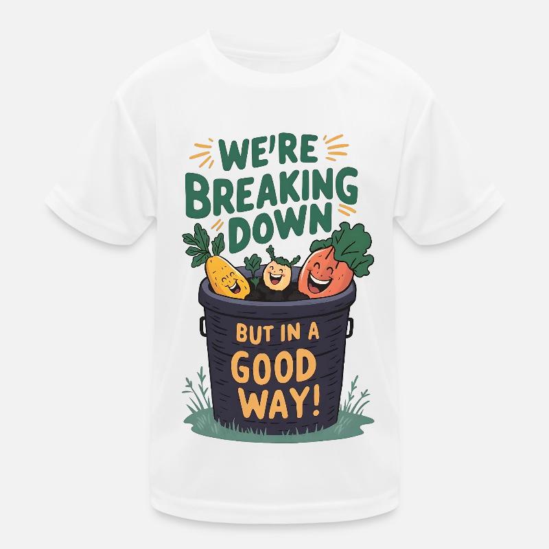 Breaking Down Compost Kinder Funktions-T-Shirt