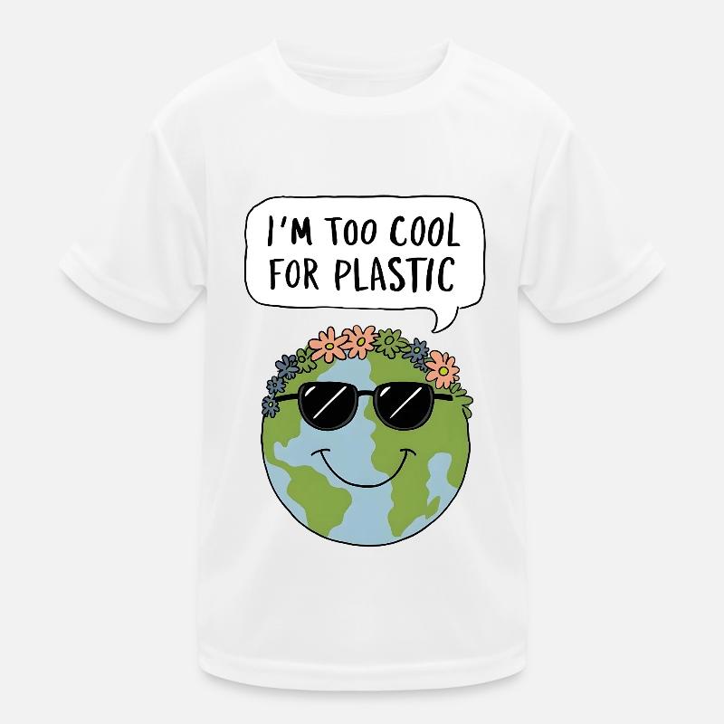 Too Cool for Plastic Kids Functional T-Shirt