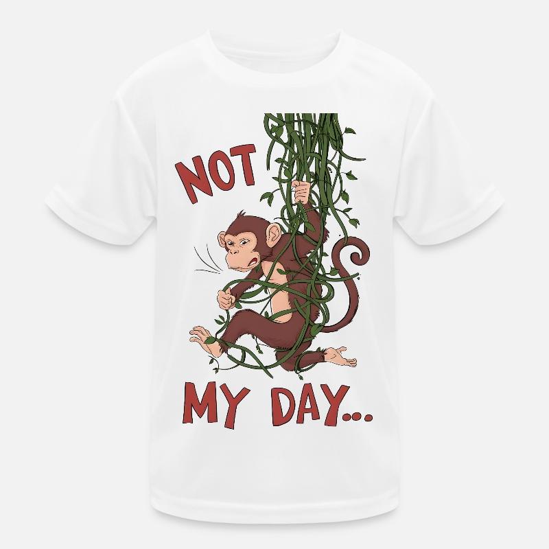 Not My Day Monkey Kinder Funktions-T-Shirt