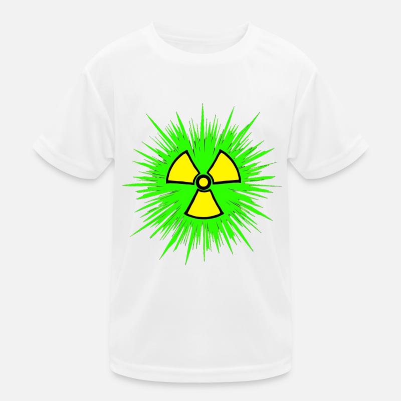 Nuklear Radioaktiv Chemie Atomkraft Nuklearzeichen Kinder Funktions-T-Shirt