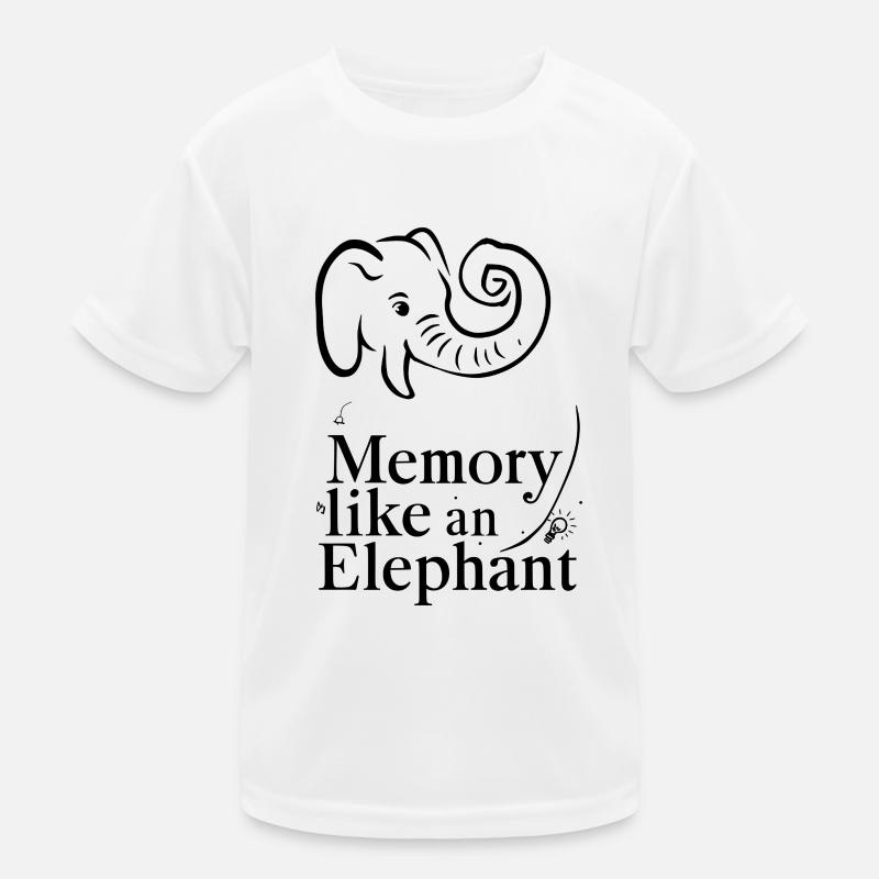 La mémoire comme un éléphant T-shirt sport Enfant