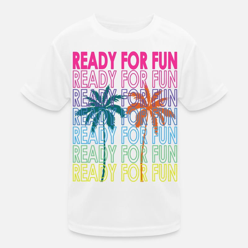 Texte néon tropical prêt pour le fun T-shirt sport Enfant