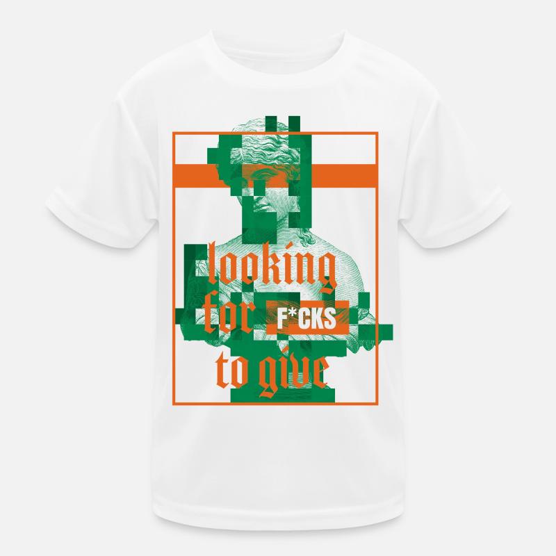 Statue mit Attitüde Statement Design Kinder Funktions-T-Shirt