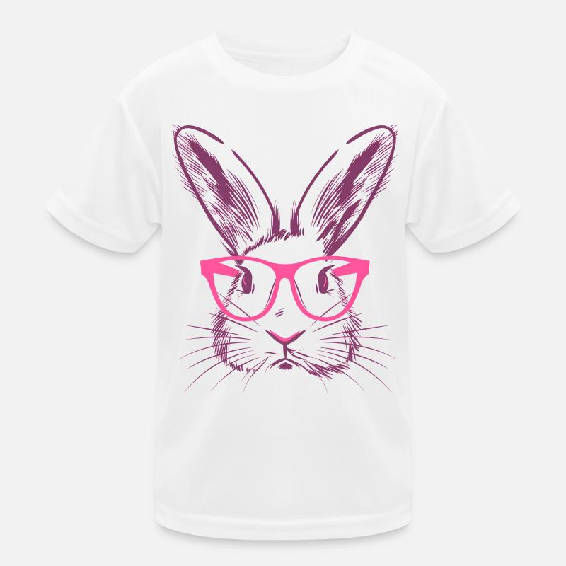 Rabbit Bunny Ears Glasses Bunny Bunny Gift Kids Functional T-Shirt