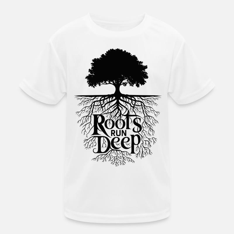 Roots Run Deep - Tree of Life Nature Design Kids Functional T-Shirt