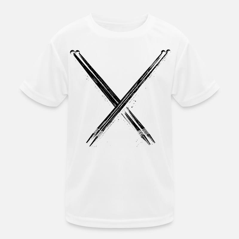 Drumsticks Graphic Kids Functional T-Shirt