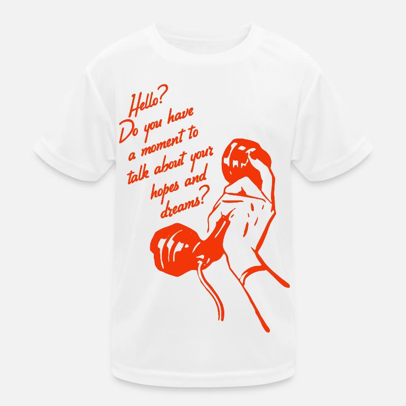 Conception de téléphone rétro – Conversation Hopes & Dreams T-shirt sport Enfant