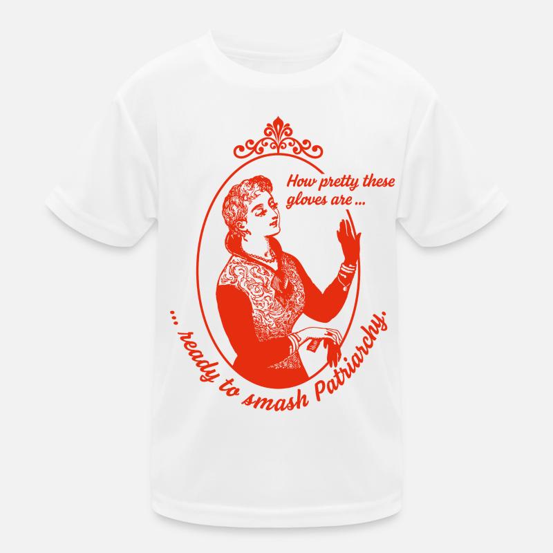 Ready to Smash Patriarchy Kinder Funktions-T-Shirt