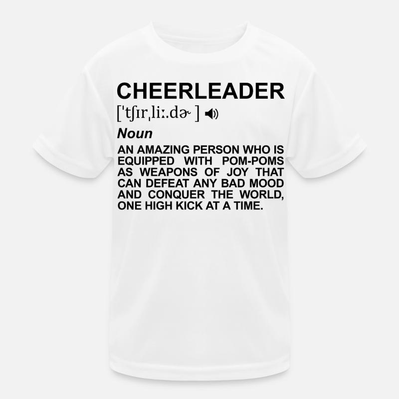 Cheerleader Meaning Kids Functional T-Shirt