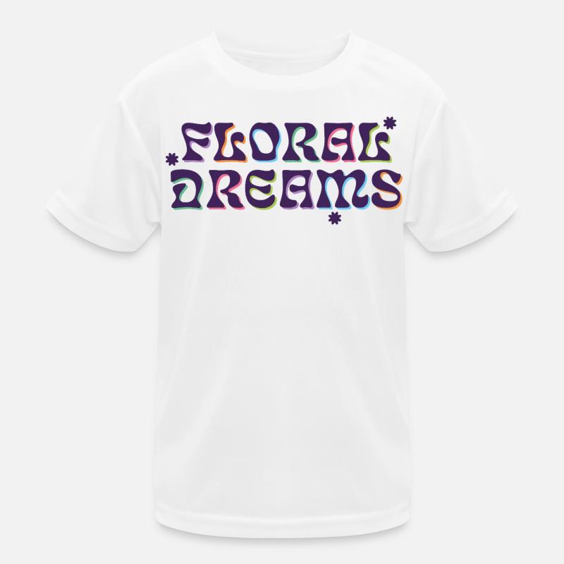 Floral Dreams Psychedelic Type Kinder Funktions-T-Shirt