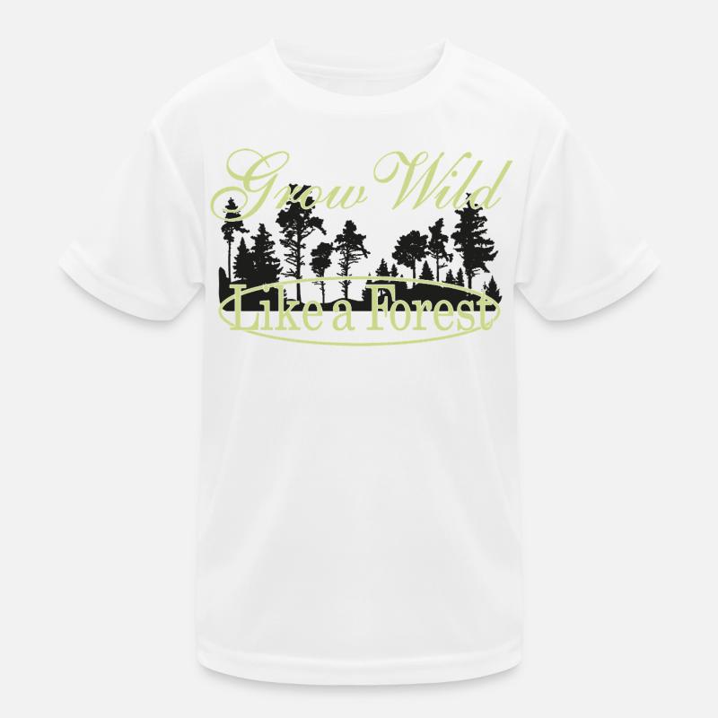 Growing like a forest - nature motif Kids Functional T-Shirt