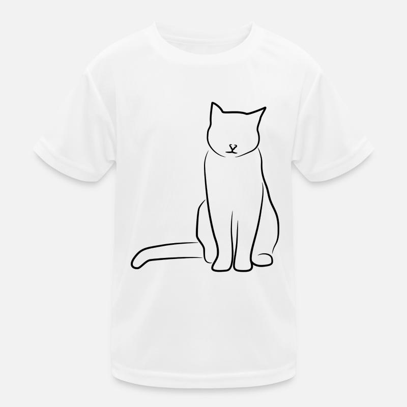 Dessin de chat T-shirt sport Enfant