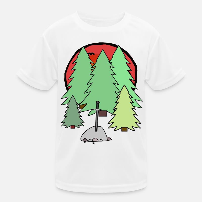 Chevaliers Héros Épée Médiévale Épées Fable T-shirt sport Enfant