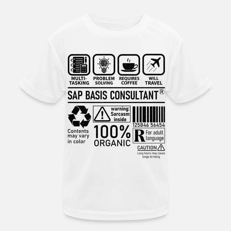 Consultant SAP Basis Consultant : résolution de problèmes multitâches T-shirt sport Enfant