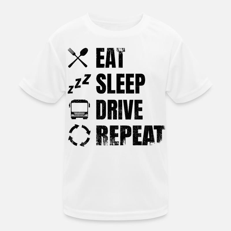 Bus Driver Timetable Kids Functional T-Shirt
