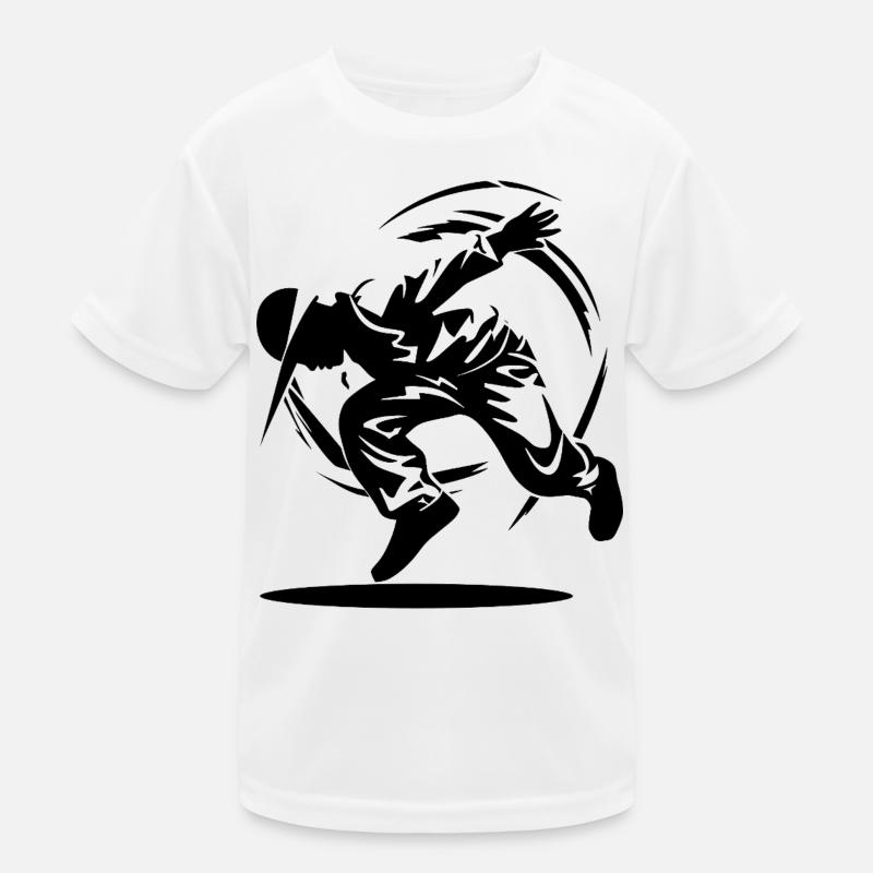 B-Boy Drawing Kids Functional T-Shirt