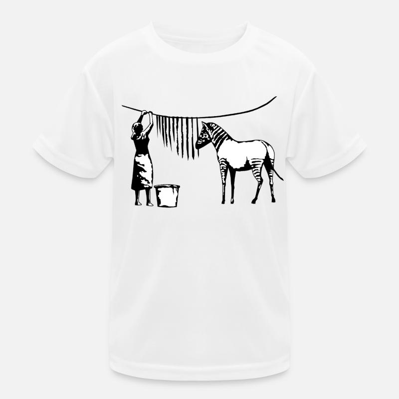 Funny Zebra Stripes Kids Functional T-Shirt
