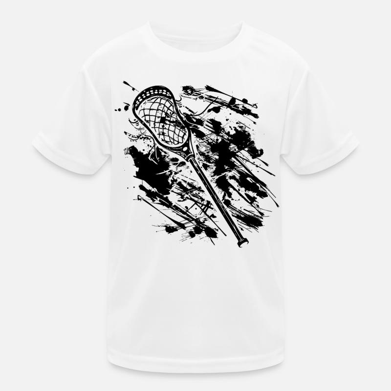 Lacrosse Schläger Kinder Funktions-T-Shirt