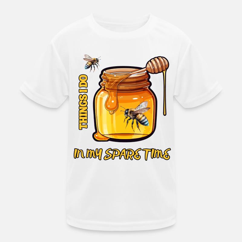 Apiculteur Ce que je fais pendant mon temps libre Drôle de cadeau T-shirt sport Enfant