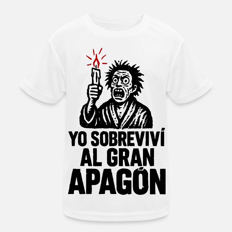 I survived the great blackout Kids Functional T-Shirt