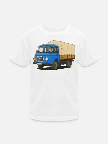 Ost-Pritsche - Kinder Funktions-T-Shirt - Weiß - Vorne