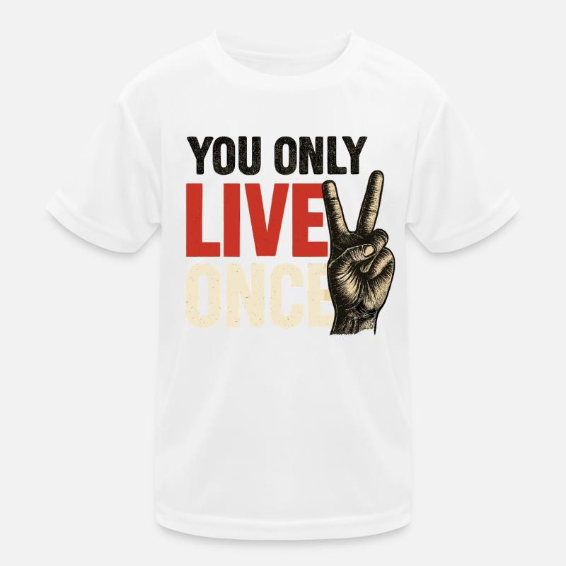 You only live vintage once - Kids Functional T-Shirt - white