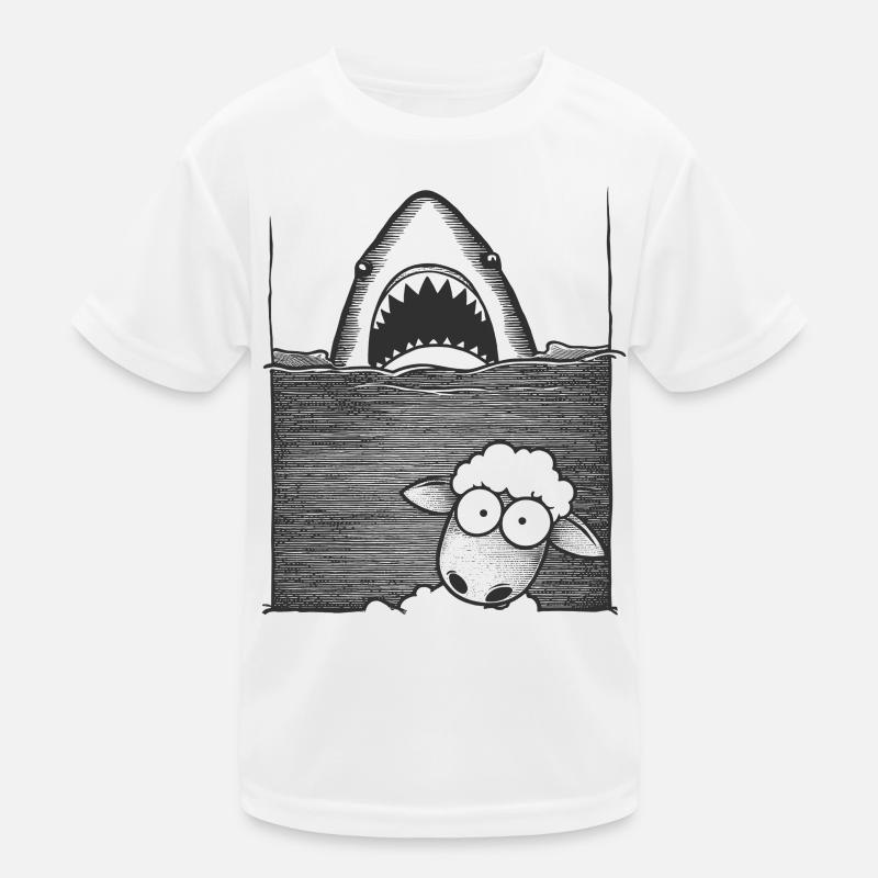 Shark Sheep Kinder Funktions-T-Shirt