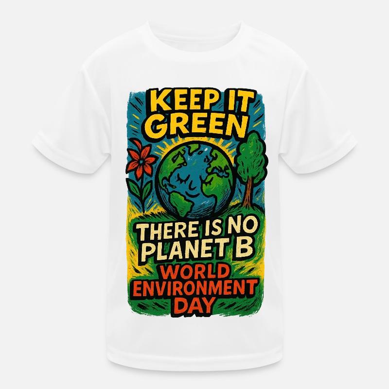 Conception du Jour de la Terre T-shirt sport Enfant