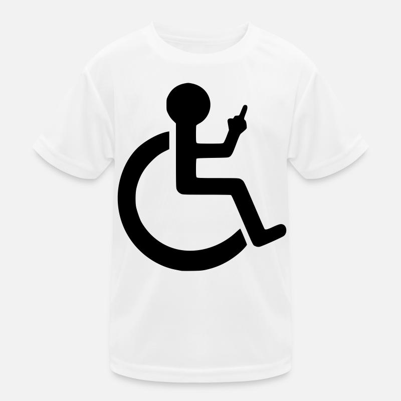 Rollstuhlfahrer mit klarer Meinung # Kinder Funktions-T-Shirt