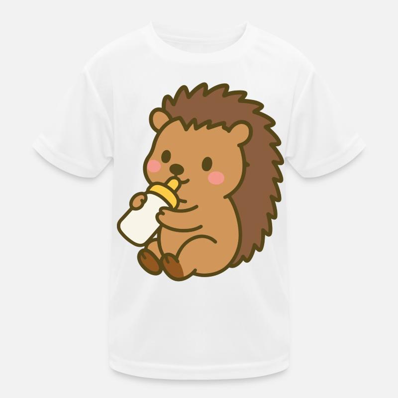 Hérisson avec bouteille de lait T-shirt sport Enfant
