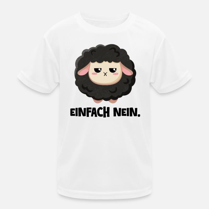 Grumpy Schaf Einfach nein Kinder Funktions-T-Shirt