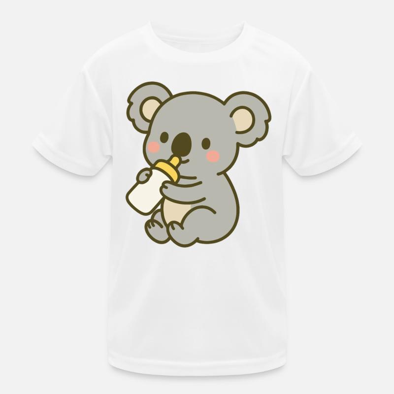 Kuschel-Koala mit Flasche Kinder Funktions-T-Shirt