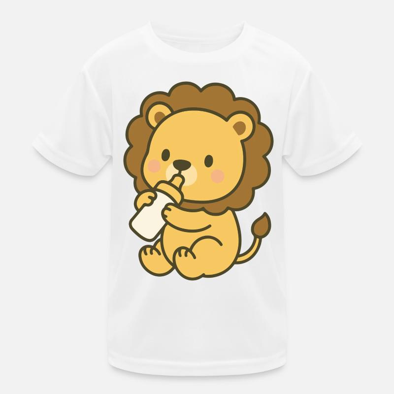 Milk King Cub - Bébé Lion avec Biberon T-shirt sport Enfant
