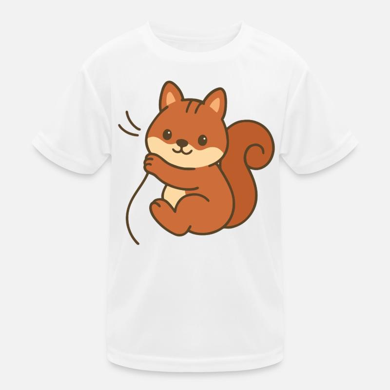 Kuschel-Eichhörnchen Kinder Funktions-T-Shirt