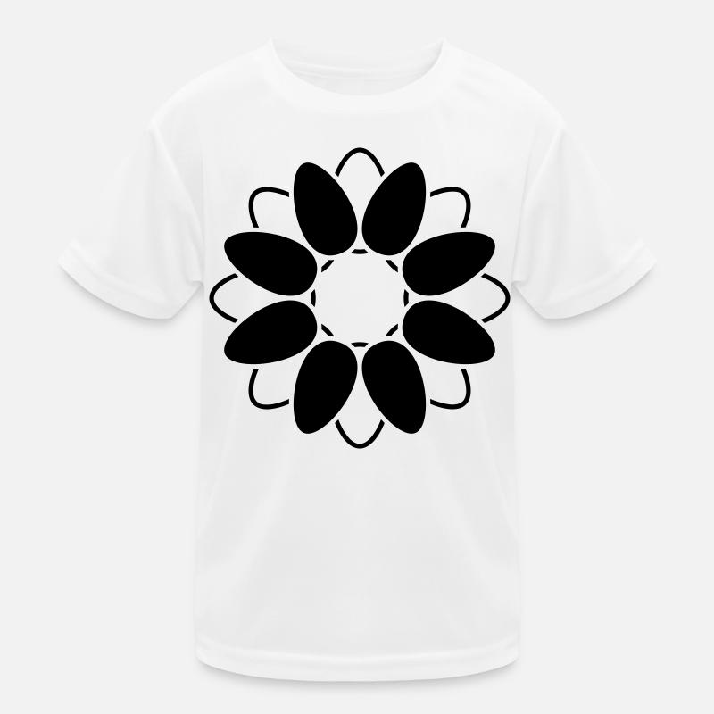 Fleur Ouverte Fleur Graphique Abstrait T-shirt sport Enfant