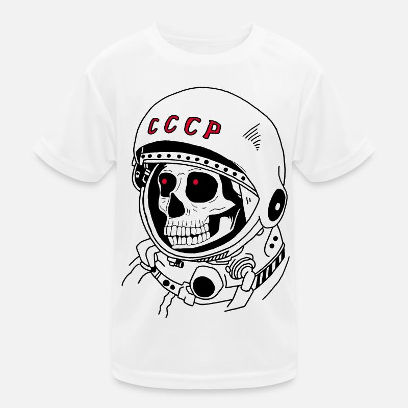 Soviet astronaut skull Kids Functional T-Shirt