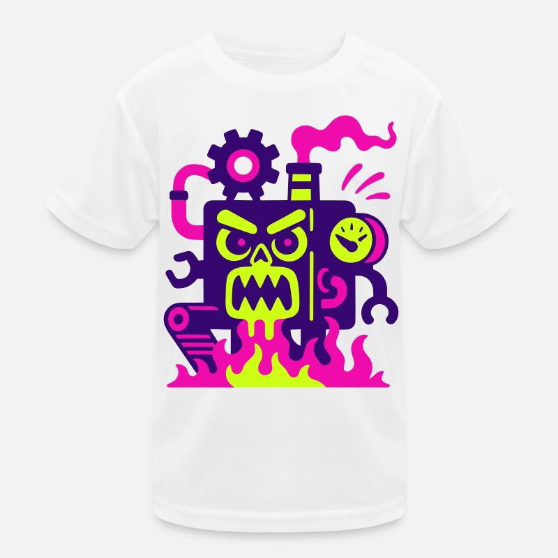 Monster Machine en feu T-shirt sport Enfant