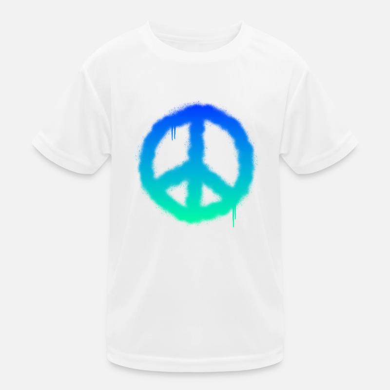 Das Graffiti Friedenszeichen Kinder Funktions-T-Shirt