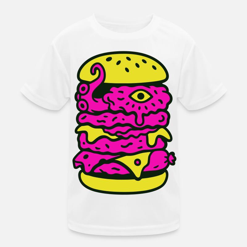 Monster Burger dans le style Pop Art T-shirt sport Enfant