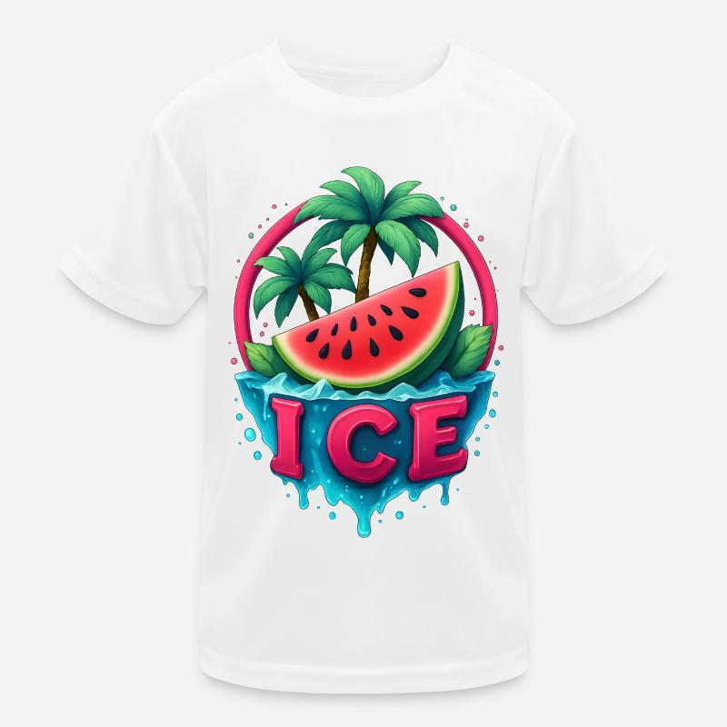 Fraîcheur Tropicale îles de la pastèque T-shirt sport Enfant