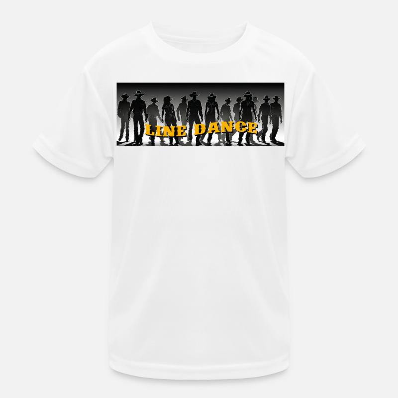 Line dance group dancing Kids Functional T-Shirt