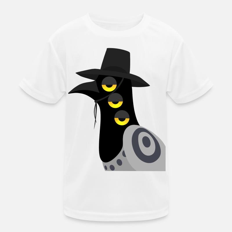 Dämonischer Vogel skeptisch Kinder Funktions-T-Shirt