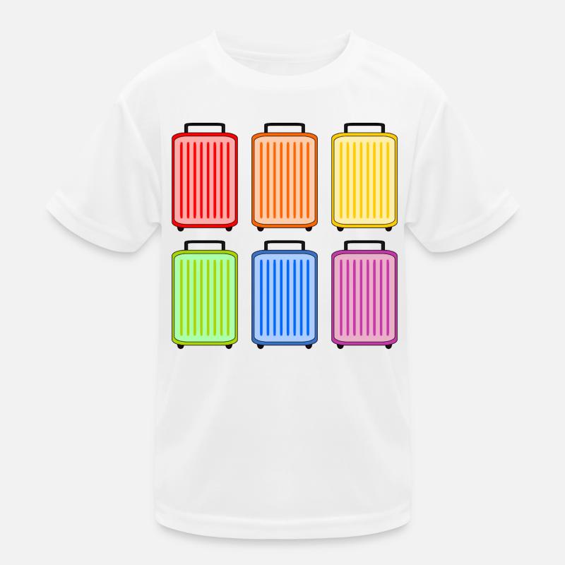KOFFER REGENBOGEN Kinder Funktions-T-Shirt